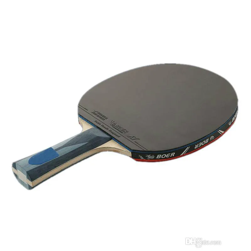 wholesale-Durable Table Tennis Racket Ping Pong Paddle Long / Short Handle Professional Carbon Table Tennis Racket With 3 Balls 2526002