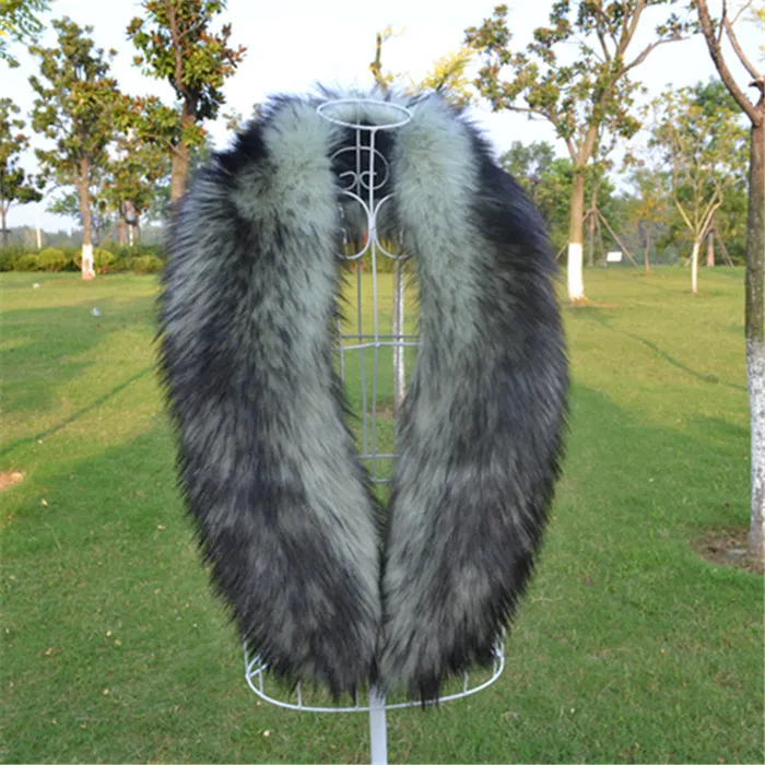 New lady Blinger long faux fur collar fake raccoon fur scarf warm winter fox fur shawl and wraps multicolors Y181020102738541