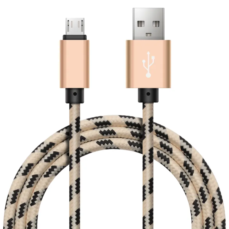 Nylonowe plecione typ Cable Micro USB Szybkie ładowanie Synchroniza