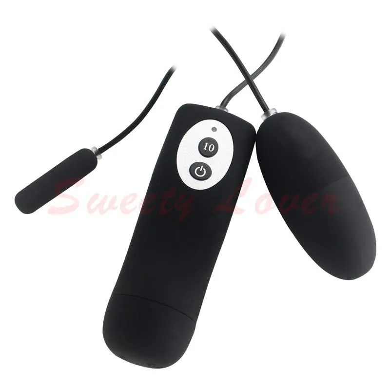 10 funktion vibration vattentät dubbla kulor vibratorer för kvinnor anal penis urinrör stimulering mini vibrator män sexprodukter d9414257