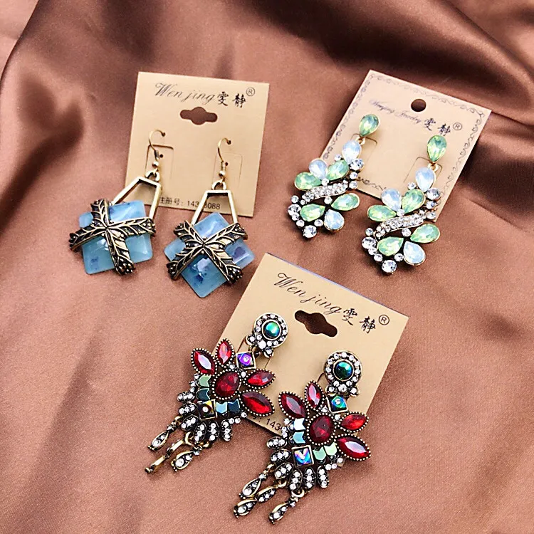 es Retro Bohemian oreille bijoux de style folk