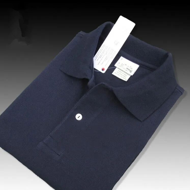 2024 Letnie męskie koszule polo z krótkim rękawem haft haftowa bawełniana Slim Fit Casual Business Men Men Mard Classic TEE SIZE S-6xl Navy 6808