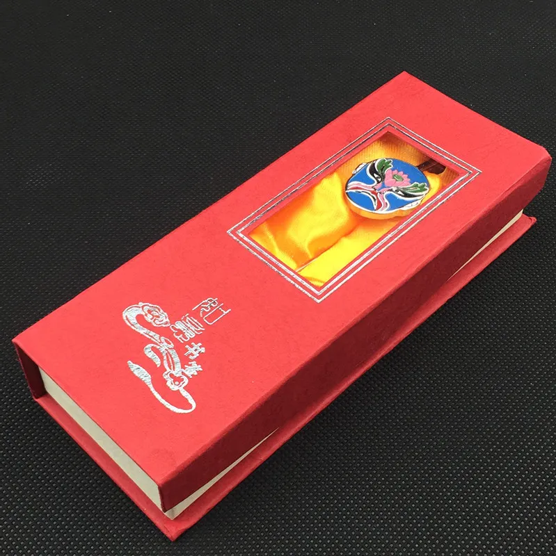 Vintage Ópera Chinesa Marcador De Metal clipe Liga de Zinco Criativo Presente do Negócio Bookmarks com Caixa de Presente