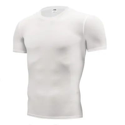 Un homme qui pratique des vêtements ajustés. Tissu respirant à séchage rapide, t-shirt de vêtements de fitness en cours d'exécution