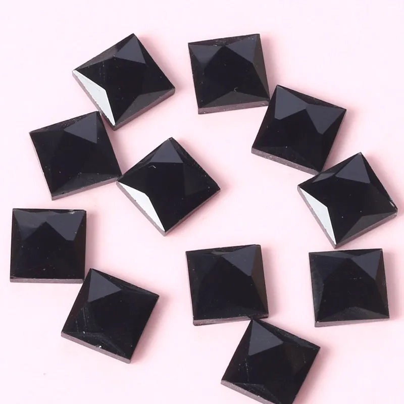 Cuentas cuadradas de cristal de Austria de 3MM-20MM, cuentas de cristal, cuentas espaciadoras sueltas para fabricación de joyas DIY 2484