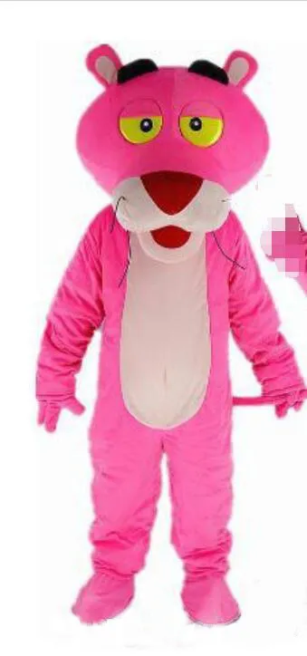 2017 Factory Direct The Pink Panther Cartoon Mascot Costume 성인 크기 멋진 드레스 팬시 드레스 EPE 헤드 카니발 의상 Part239a