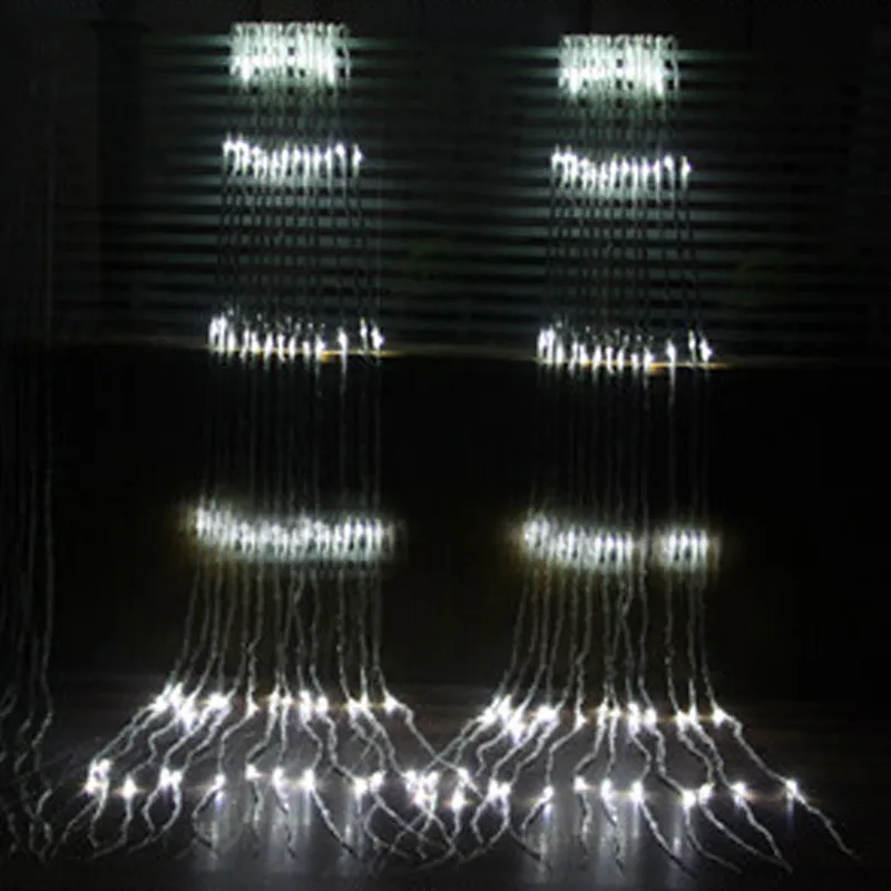 3x3M 6x3M LED étanche cascade glaçon rideau chaîne lumières fête vacances lumière de noël pour mariage jardin décoration273V