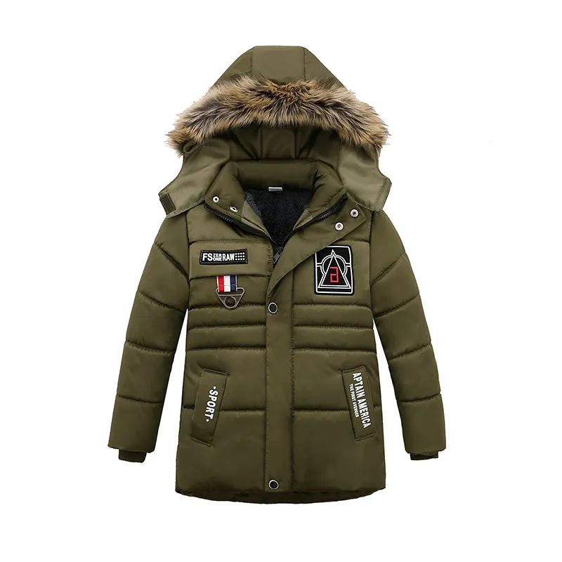 Nouveau 2 7 Ans 2018 Gar ons Manteaux Dhiver Veste Enfants Vestes