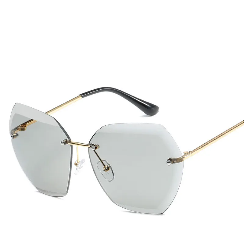 2019 Rimless Sunglasses For Women Sun Glasses Female Vintage Driving Sunglasses Lady Sun Glasses For Women237t
