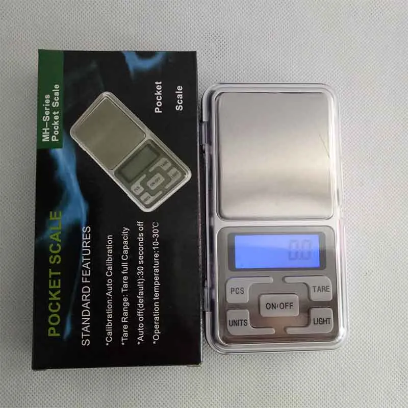 Mini Electronic Digital Scale Diamond Jewelry weigh Balance Pocket Gram LCD Display Scales With Retail Box 500g/0.1g 200g/0.01g