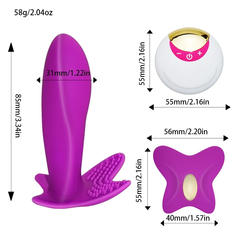 Vibromasseur gode USB en silicone vibrateur télécommandé sans fil, culotte vibrante en silicone SexToy pour femme, jouet sexuel pour couple C18111501