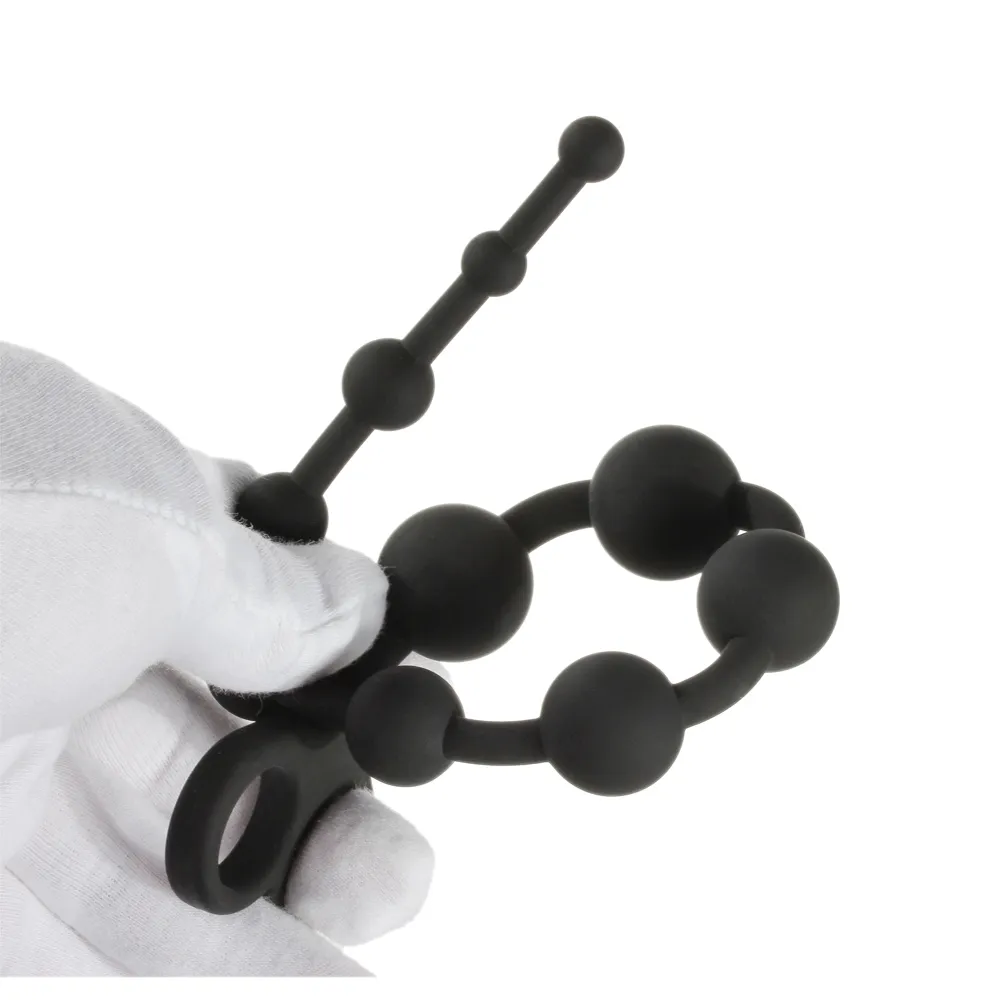 Soft Silicone Anal Dilator Beads Sex Toys For Woman Men Butt Stimulator Plug Female Masturbator Adult Erotic Products Y181104023339114