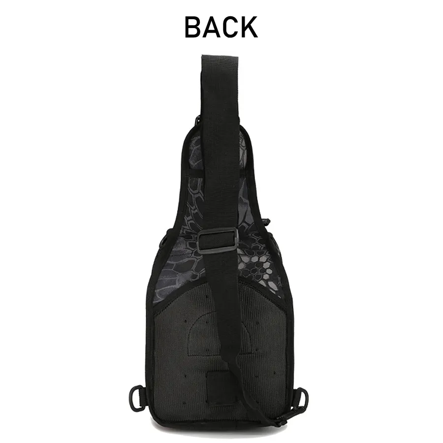 Borsa tattica a tracolla Molle nera Militari Zaino impermeabile da uomo Esercito Piccola fionda da campeggio Caccia mimetica Borsa sportiva all'aperto229K