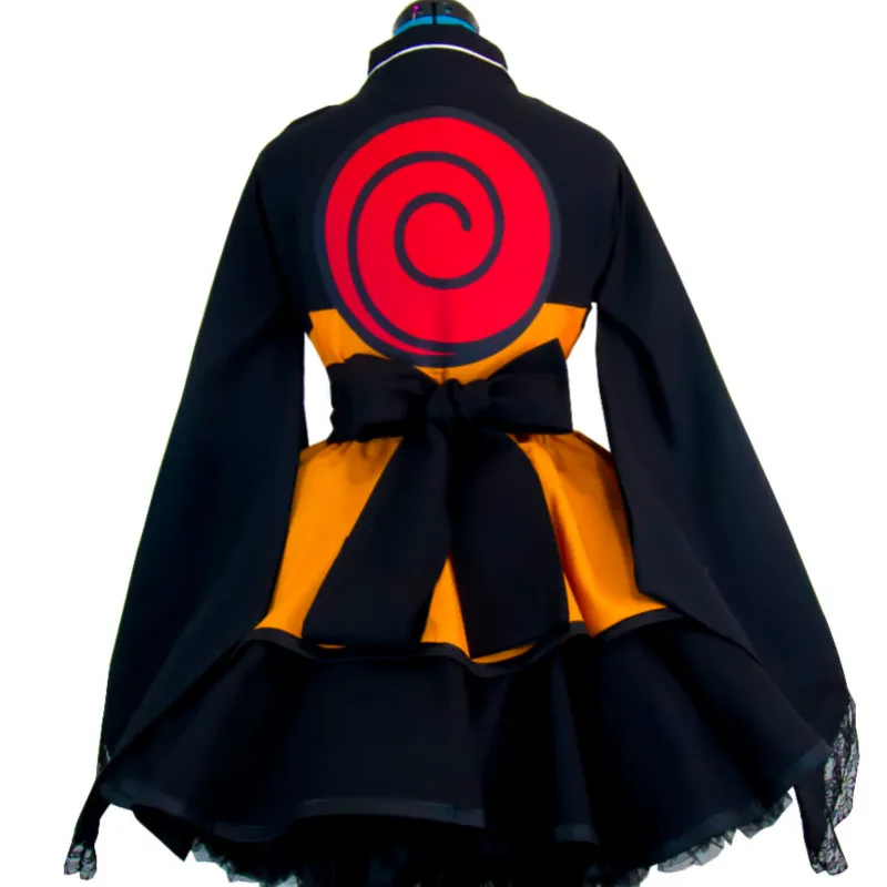 Japanese Anime  Shippuden Uzumaki  cosplay costumes Lolita Kimono cosplay Costume Halloween Dress236i