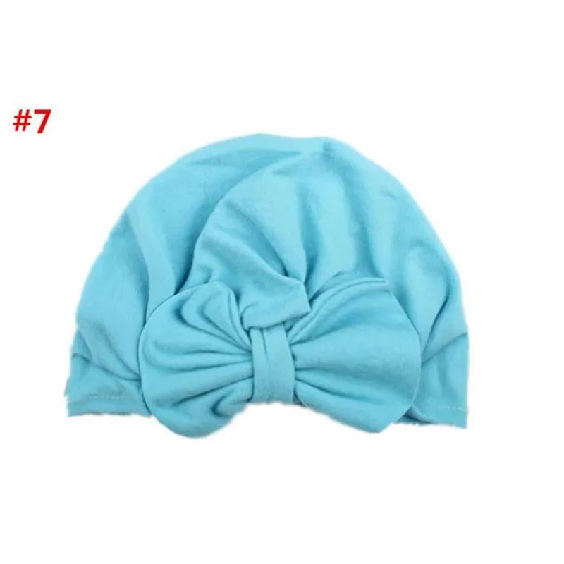 1 fit for 7m18m newborn baby hat soft bowknot candy color baby girls caps cotton beanie infant hat factory cost wholesale