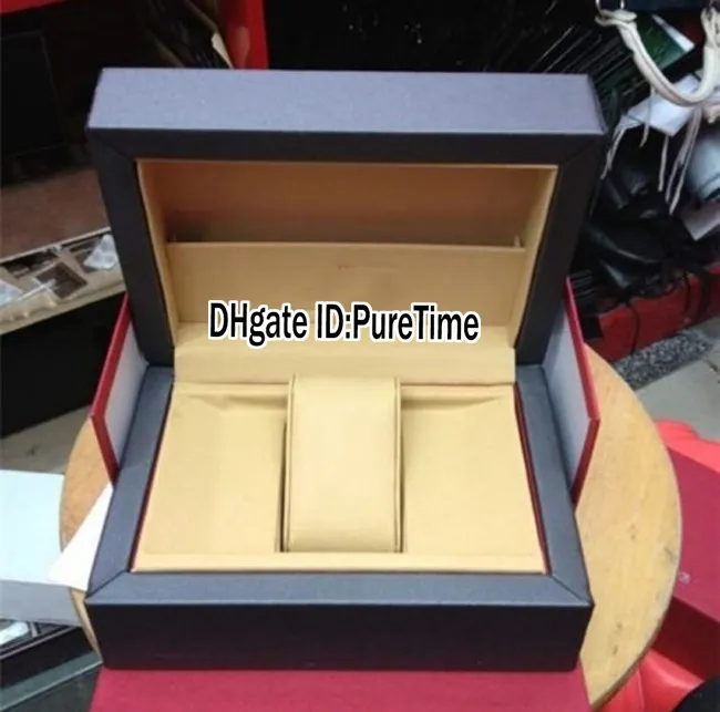 Wysokiej jakości czarne pudełko czerwono -czerwono skóra zegarków Watch Watch Watchs Watches Oryginalne pudełko z certyfikatem Prezent Watch P284Y