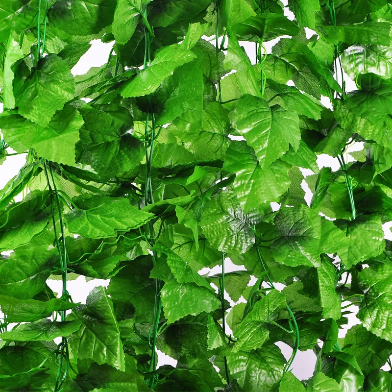 نبات العنب الاصطناعي كرمة العنب الاصطناعي أوراق خضراء اللبلاب شنق