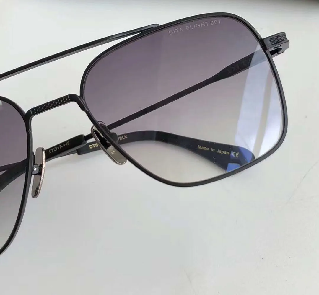 Square Pilot Sunglasses for Men Black Gold Brown Shaded shades unisex sunglasses Glasses Sonnenbrille New wth box326F