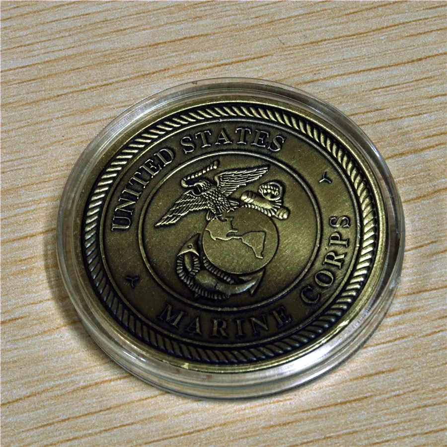 s Promotion 5 Stück Los NEU USMC U S Marine Corps 72 Virgins Bronze Antique Challenge Coin204M