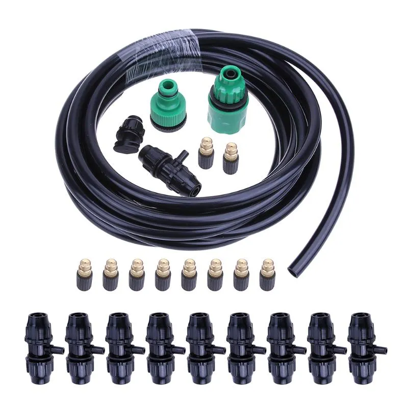 10m Sprinkler Giardino esterno Nebulizzazione Sistema di raffreddamento Nebbia Ugello Sprinkler Kit acqua System2373