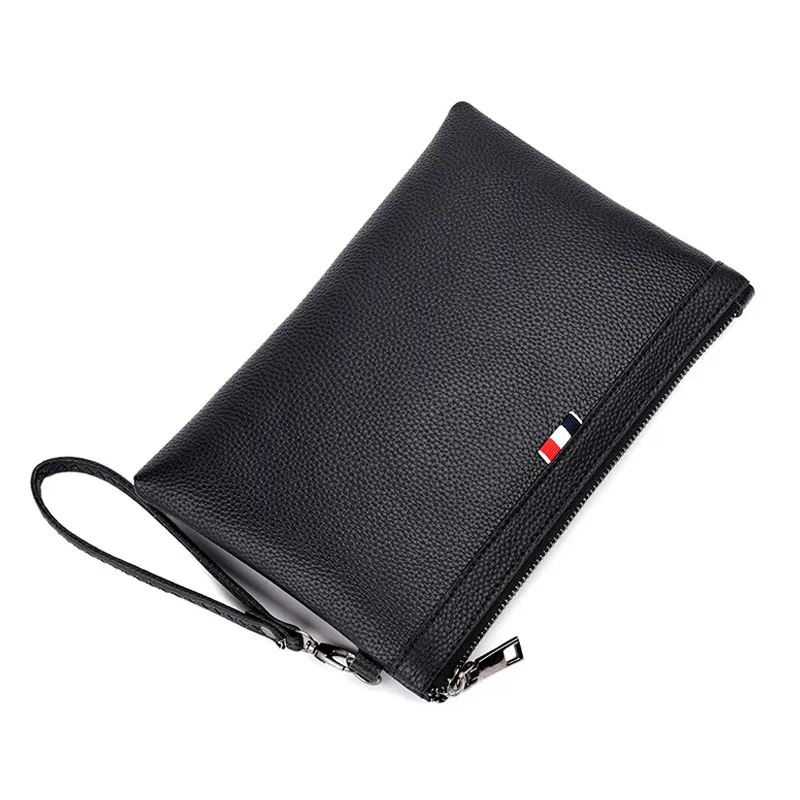 Purani Black Pruses Mens Clutch Bag Casuare Handbag Pu Leather Men Wallet Simple Man Clutch Purse Big Capacity Men Wallets1255i