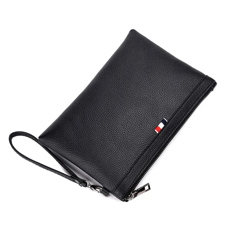 PURANI Black Purses Mens Clutch Bag Casual Handbag PU Leather Men Wallet Simple Man Clutch Purse Big Capacity Men Wallets1250M