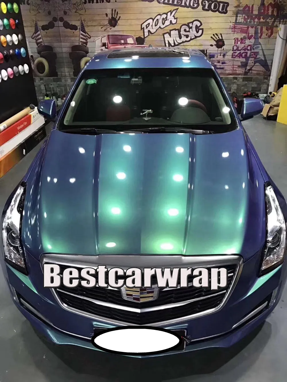 Premium quality Gloss Shift Vinyl Green Wrap For Car Wrap Covoering Full Car Wrapping stickers / Air bubble free Size:1.52*20m 5x67ft