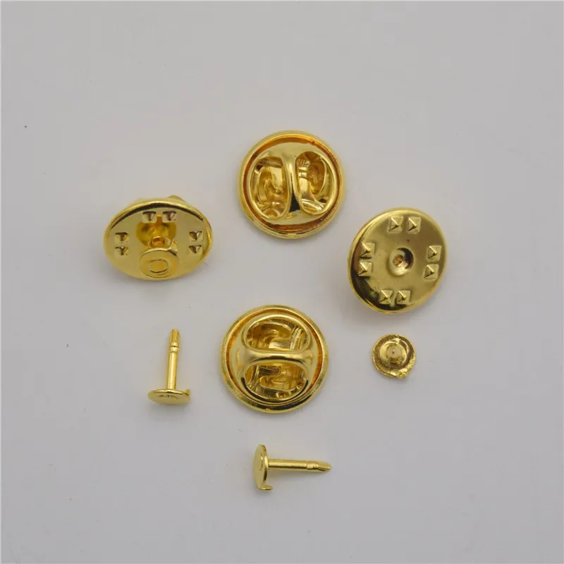 100 ensembles cuivre support métallique broche broches Badge broche support de Base pour bijoux à bricoler soi-même Making324C