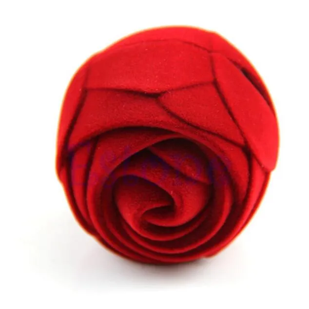 Flocken roter Schmuck Box Rose Romantische Ehering Ohrring Anhänger Halskette Schmuck Geschenkkasten Schmuck Verpackung GA322169