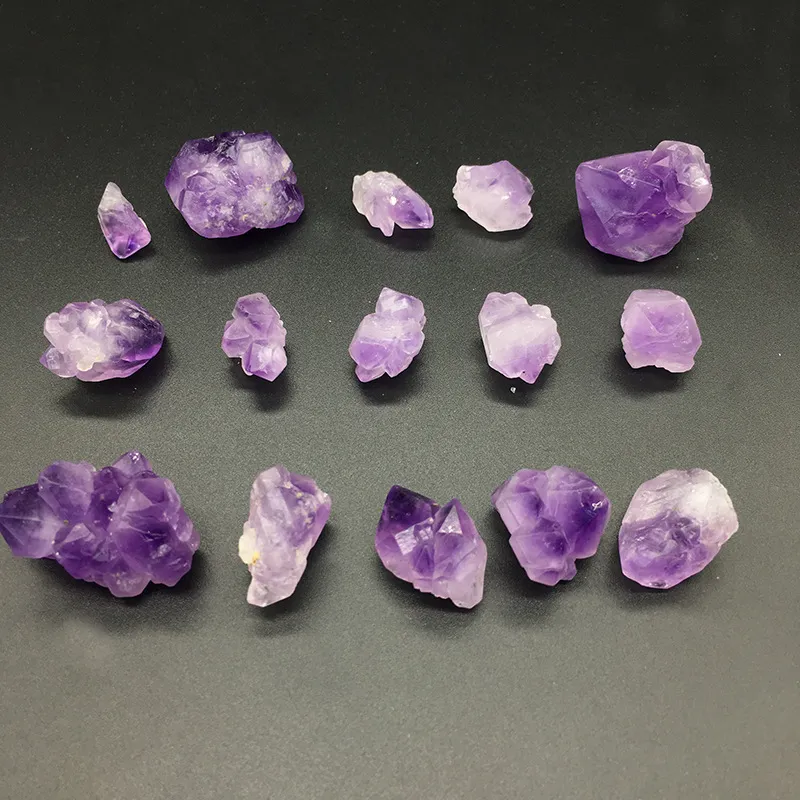 8–25 mm, 100 g, natürliche Amethyst-Zahnsteinperlen, unregelmäßige lose Lavendel-Amethyst-Rohsteinperlen, Mineralproben308F