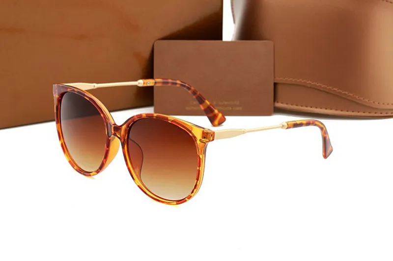 1719 Designer Sunglasses Brand Glasses Metal Farme Fashion Ladies Sun Glasses with Case and Box oculos de sol for Women309E