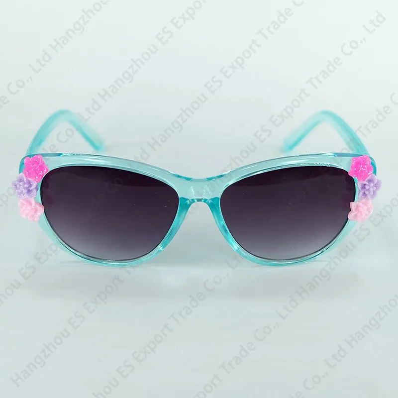 Lunettes de soleil baroques œil de chat pour enfants, avec fleurs, jolies lunettes de soleil pour filles, UV400, 5 couleurs, Whole264Z