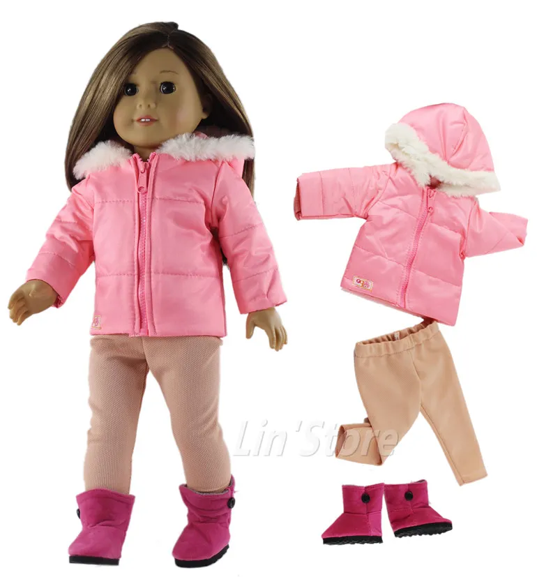 Fashion Doll Clothes Set Toy Clothing Outfit for 18 American Girl Doll Casual Clothes Many Style for Choice B042403