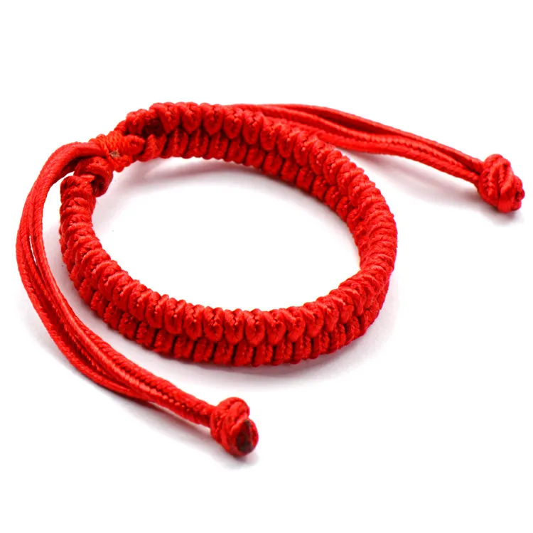 Moda Red Thread Bracelet Display Lucky Multicolor Línea de cuerda hecha a mano para mujeres amante de la joyería Pareja regalo de Navidad