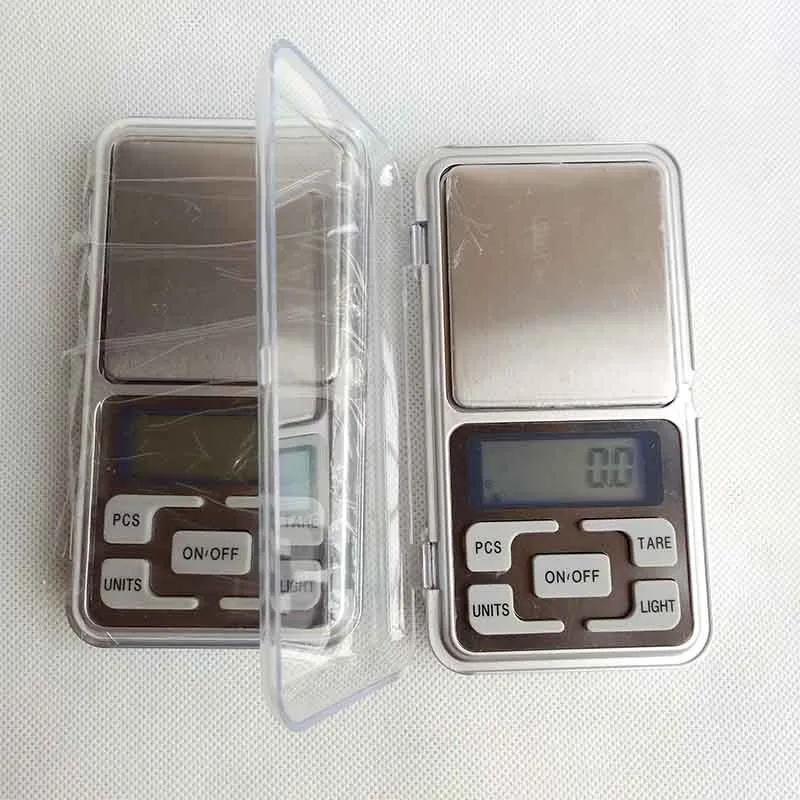 Mini Electronic Digital Scale Diamond Jewelry weigh Balance Pocket Gram LCD Display Scales With Retail Box 500g/0.1g 200g/0.01g