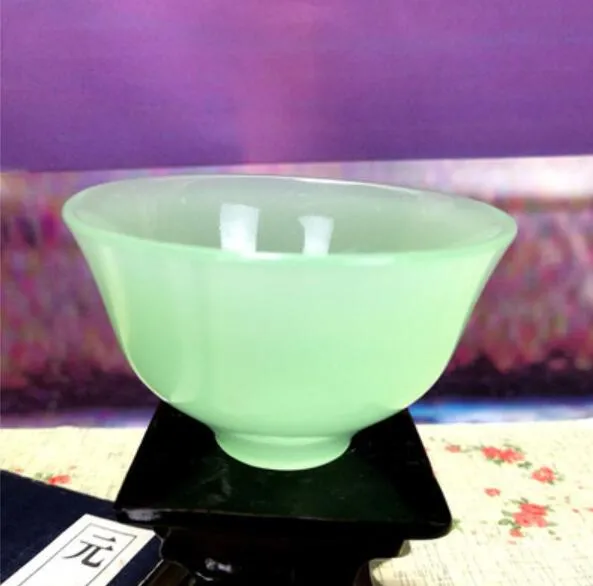 Health and wellness Cup of white jade handmade teacup jade porcelain tea health224B