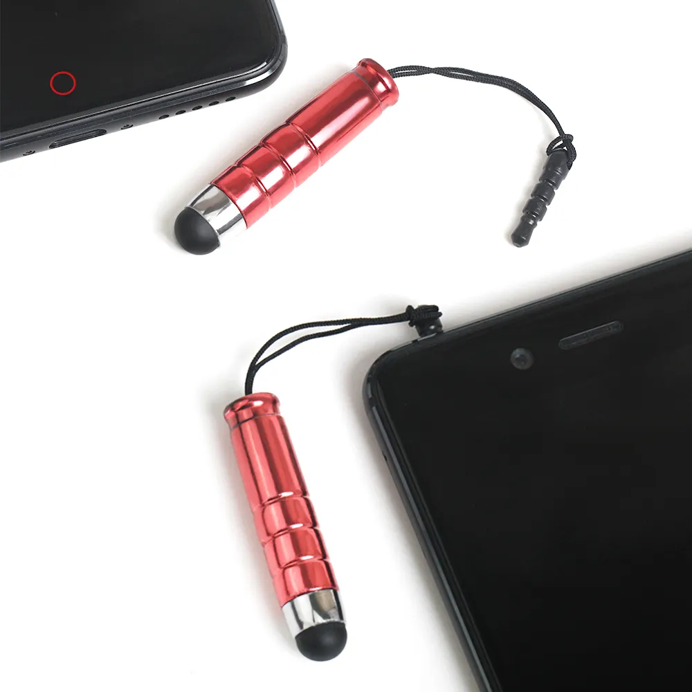 Plastic stylus pen met stofstekker voor capacitief touchscreen telefoon tablet pc