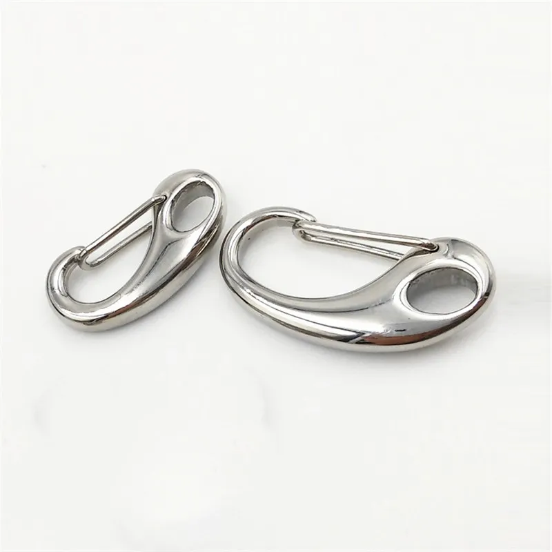 15-50mm Bag Clasps Lobster Swivel Trigger Clips stainless steel Hook Strapping For DIY Accessories Keychain Parts251r