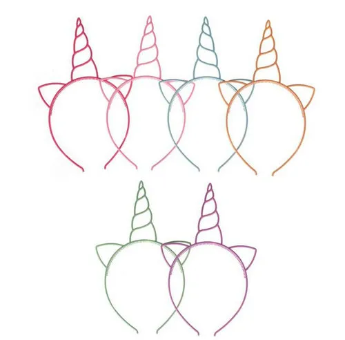 Kawaii Plastic Unicorn Hair Accessories Sticks Mixed Colors Boutique Girls Birthday Party Children lot1065162
