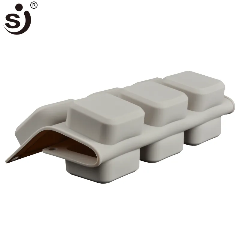 Handgemaakte Siliconen Mallen 9-Cavity Mold Veilig Bakvormen Vierkante Zeep Mold Maker Bakken Tools voor Gebak Brood Appliances286J