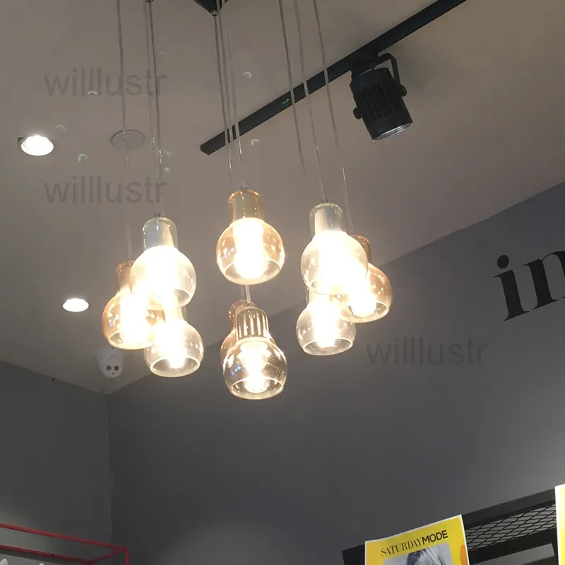 Mega bulb sr2 pendente lâmpada de suspensão leve moderna e tradicional fumaça clara âmbar iluminação de vidro El Sala de jantar Restaurante Li221n