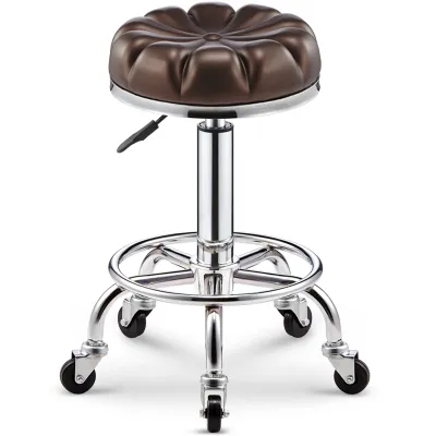 modern bar chair beauty stool with wheels petal shaped bar round stool household Rotating lift chair Manicure Beauty stool rotatio230E