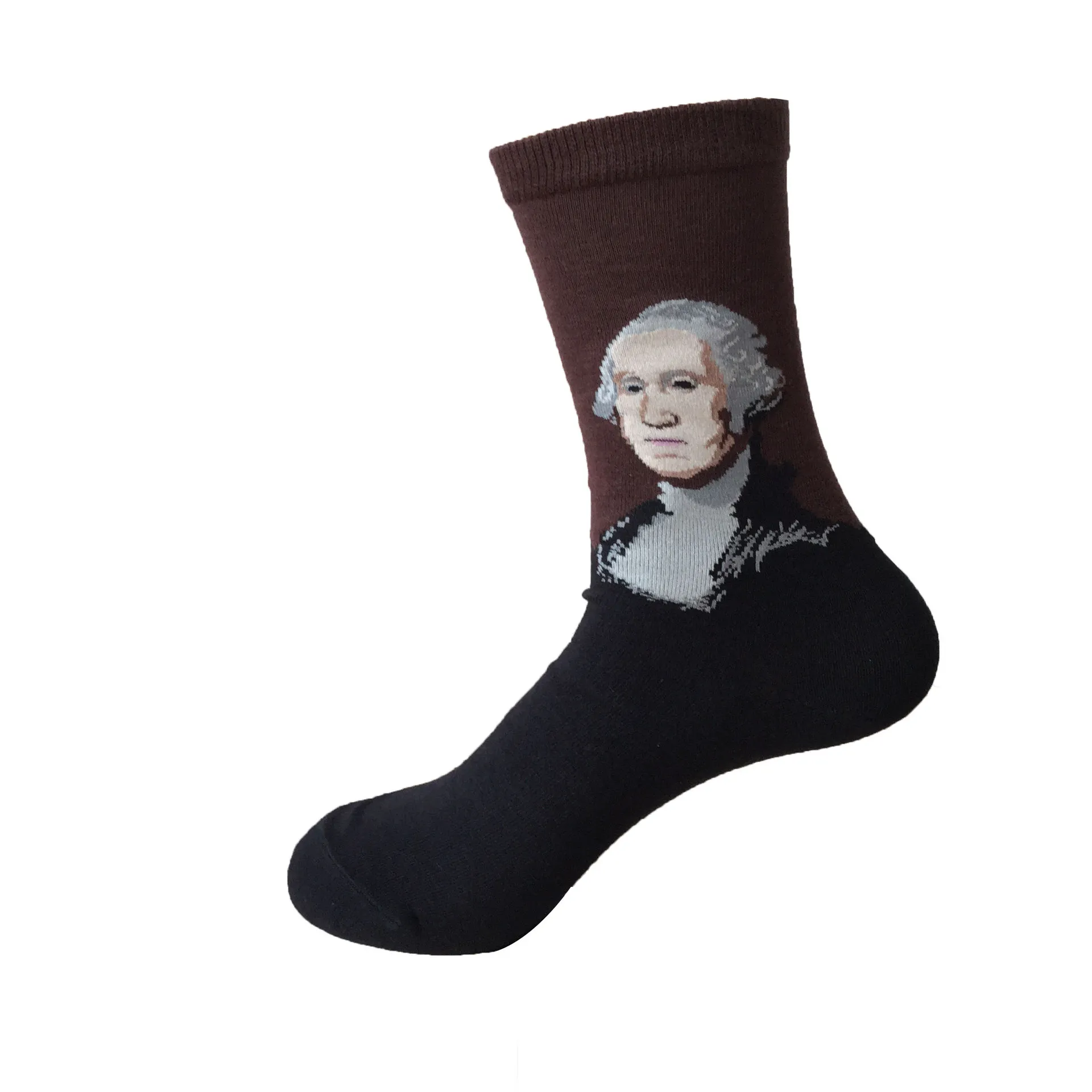 3d print art socks women men cotton harajuku style famous painting sock van Gogh Mona Lisa da Vinci funny Socks Vintage