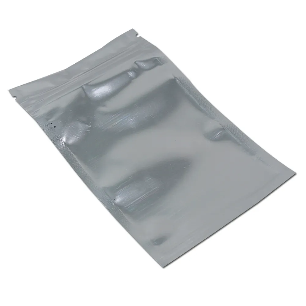 6x10 cm Małe aluminiowe folia zamek błyskawiczny w masce do przechowywania folii worka do suszonej żywności Mylar Foil Reclosable Baggie236Q