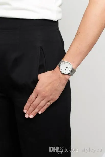 Marca de moda relógio larsson e jennings relógios para homens e mulheres famoso montre relógio de quartzo pulseira de aço inoxidável relógios esportivos2942