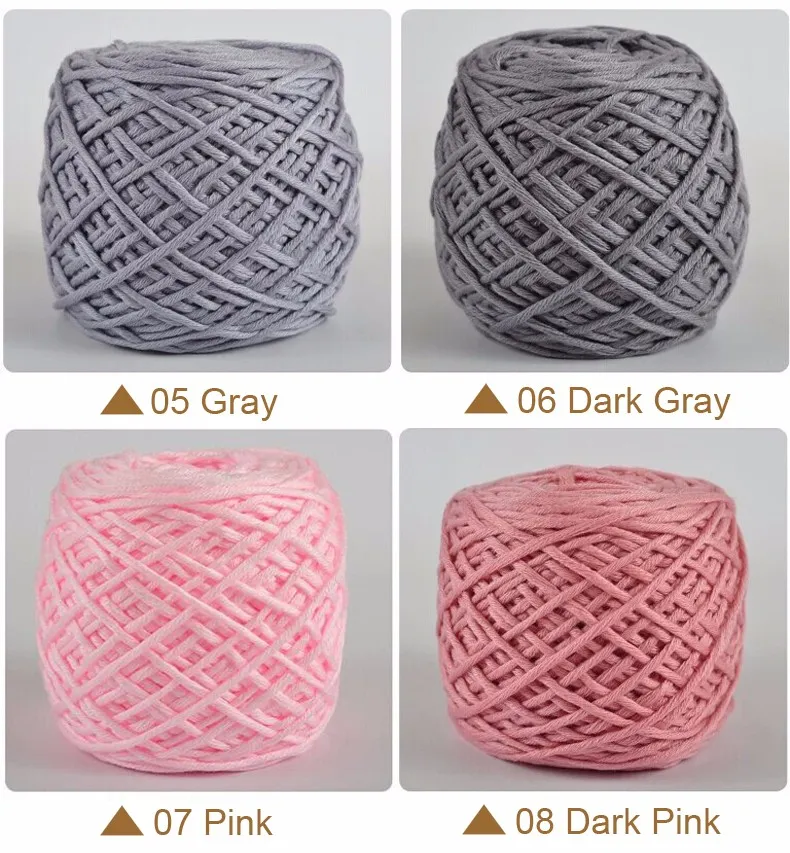 200g/ball milk cotton thick yarn for knitting scarf for hand knitting Crochet Yarn Winter Warm yarn