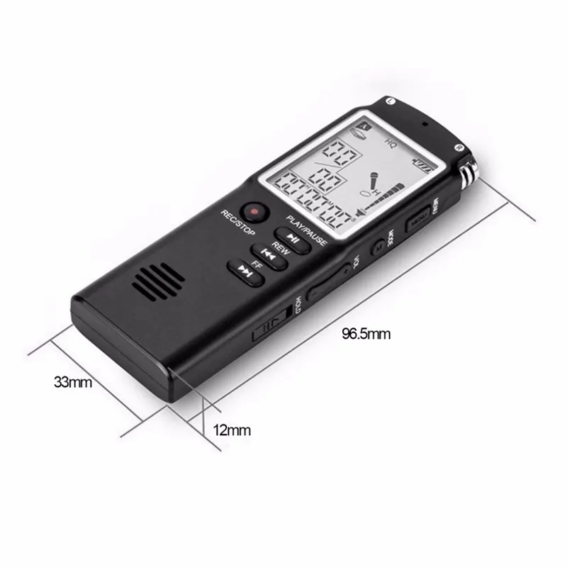 T60 Professional 8GB Time Display Recording Pen Digital Voice Audio Recorder portable mini Dictaphone with MP3 Player