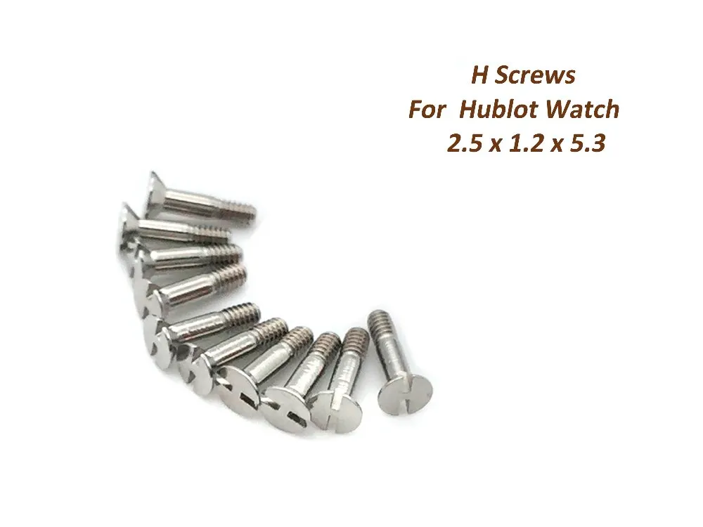 Vis à fentes et vis H - Arec en acier inoxydable pour les réparations de montres et de montres Kit d'outils de réparation de tailles