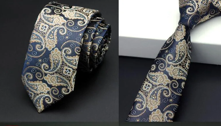 6 cm herrar binder nya man mode dot slipsar corbatas gravata jacquard smal slips affärsgrön slips för men215u