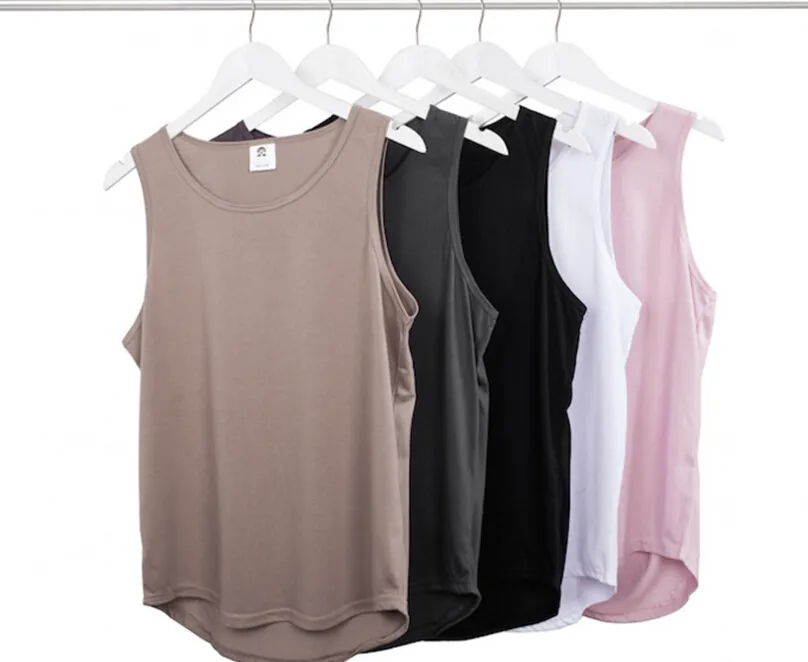 Lente Zomer Slip Katoen High Street Hole Tanktops voor heren, hiphopvest voor heren